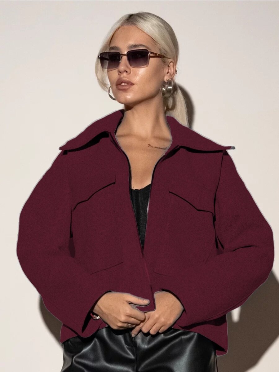 Весеннее распродажа Бомбер в бордовом цвете всего по 500 сом