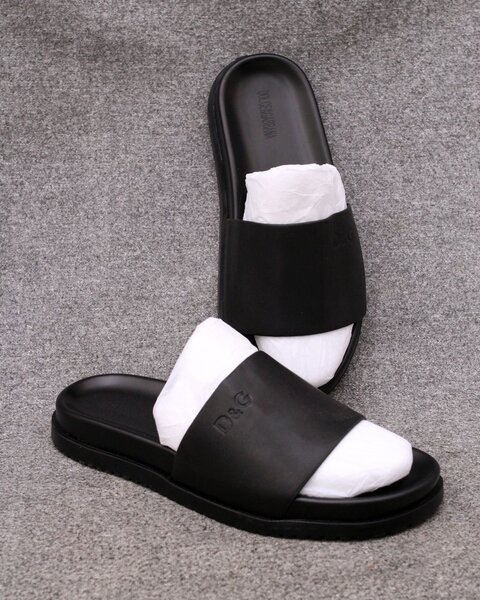 Claquettes en cuir pour hommes