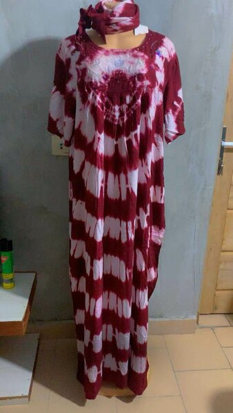 Robe longue tie-dye élégante