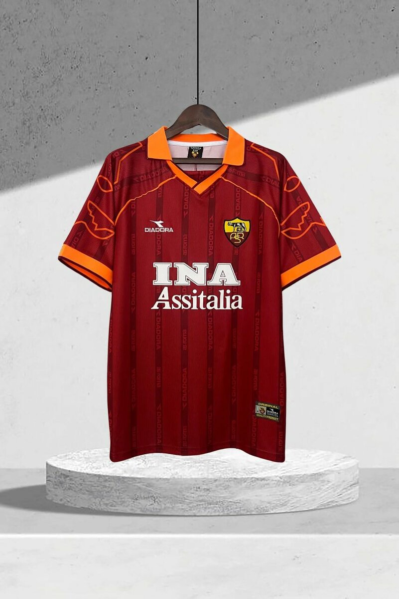 Maillot AS Roma Diadora vintage