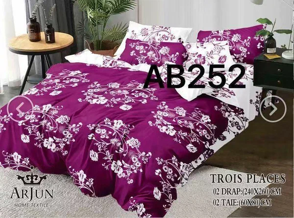 2 draps de lit 3 places+2 taie