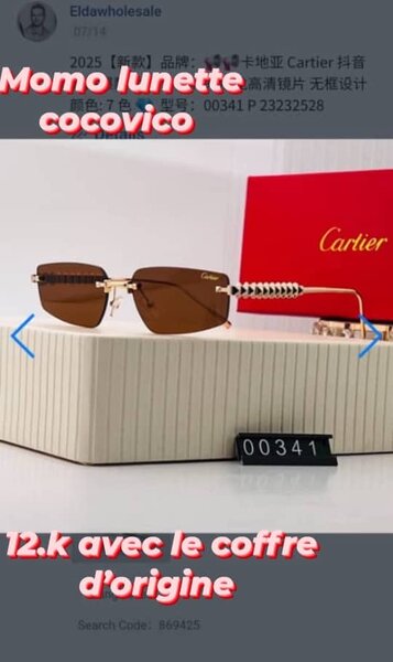 Lunettes de soleil Cartier