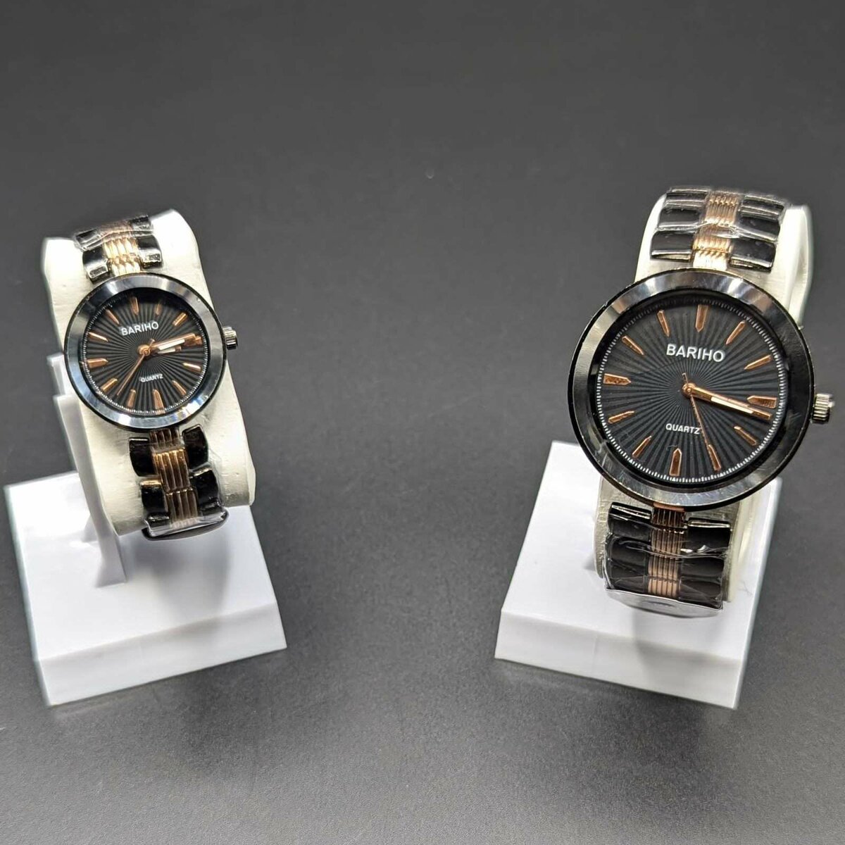 BARIHO QUARTZ STAINLESS STEEL COUPLE WATCH