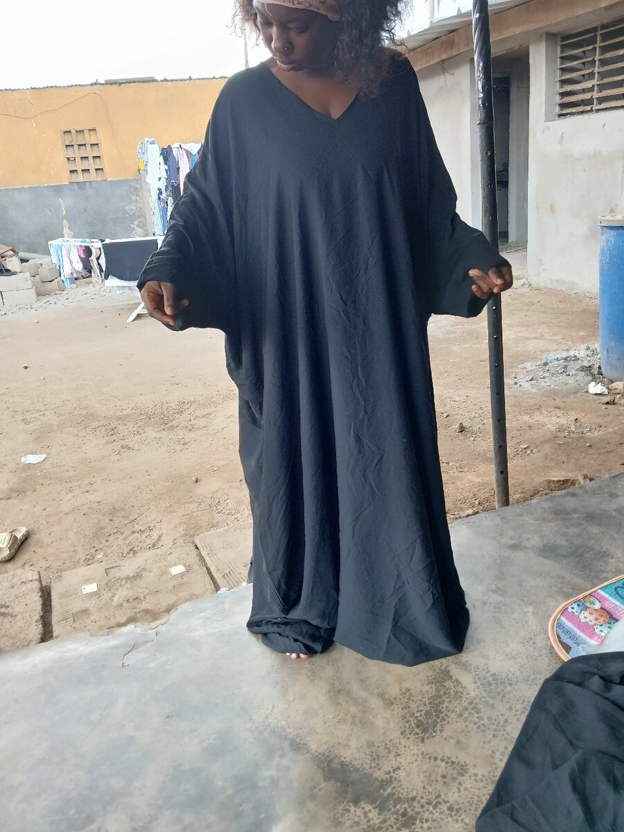 Robe longue bohème noire