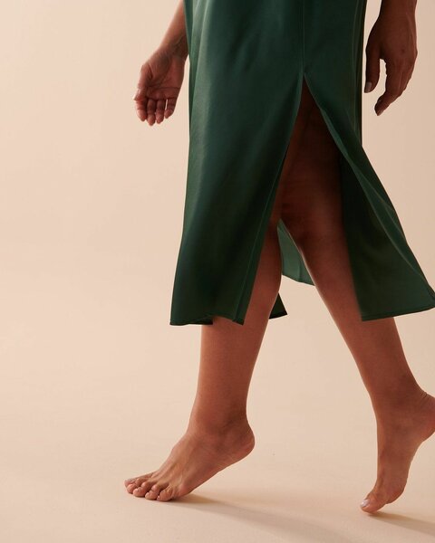 Robe verte élégante femme