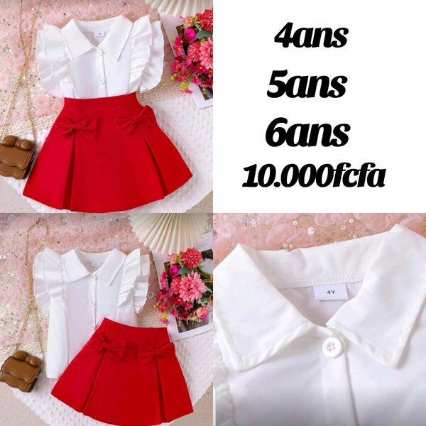 Tenue Rouge pour Filles