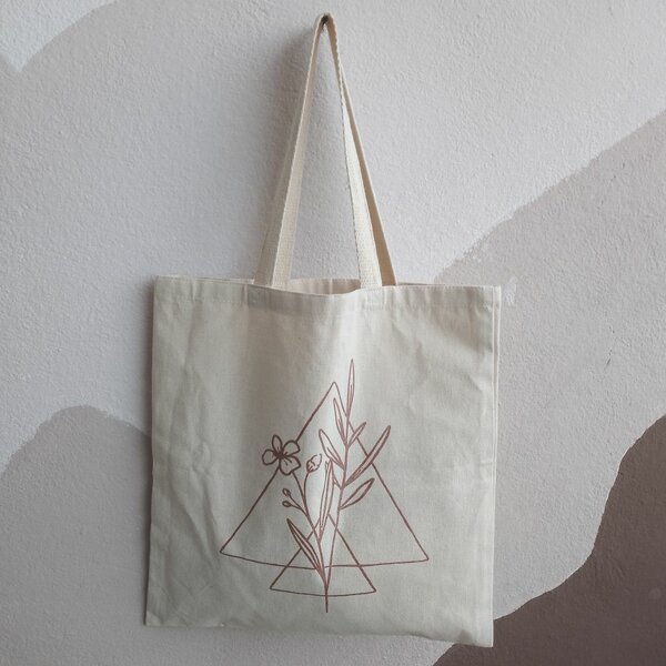 Sac cabas en coton floral