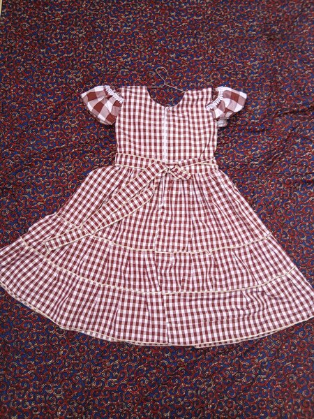 Robe d'école à carreaux Cp1-2