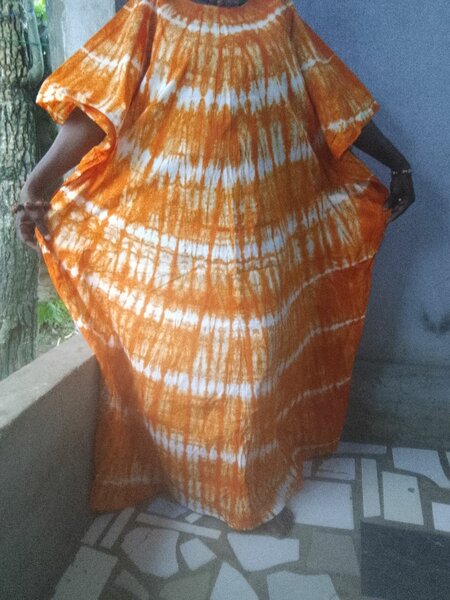 Caftan Tissu Batik Coloré