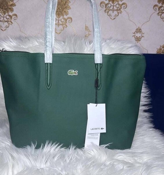 Sac cabas vert Lacoste
