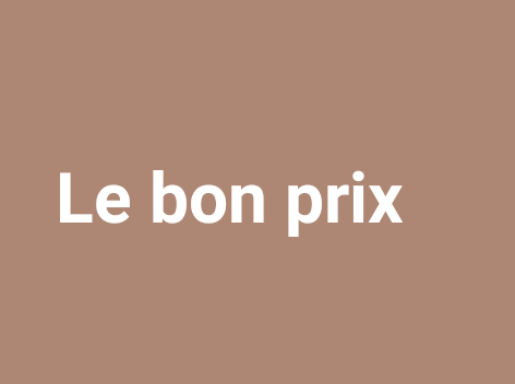 LE BON PRIX