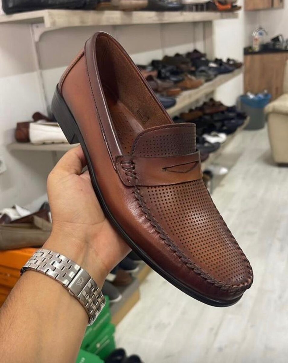 Mocassins élégants en cuir