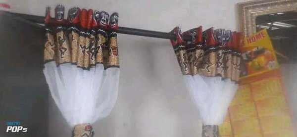 chitenge kitchen curtains