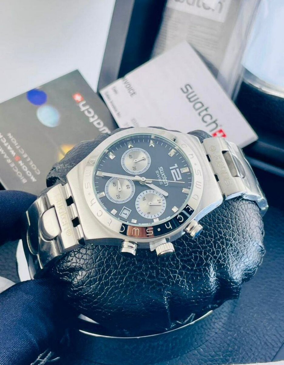 Montre Chronographe Swatch Acier