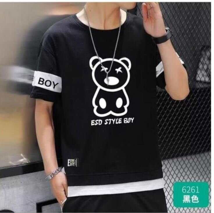 T-shirt Style Ours Noir