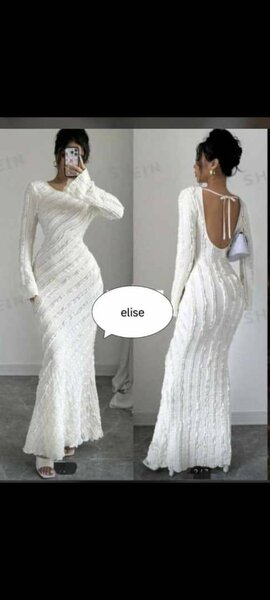 Robe longue blanche élégante