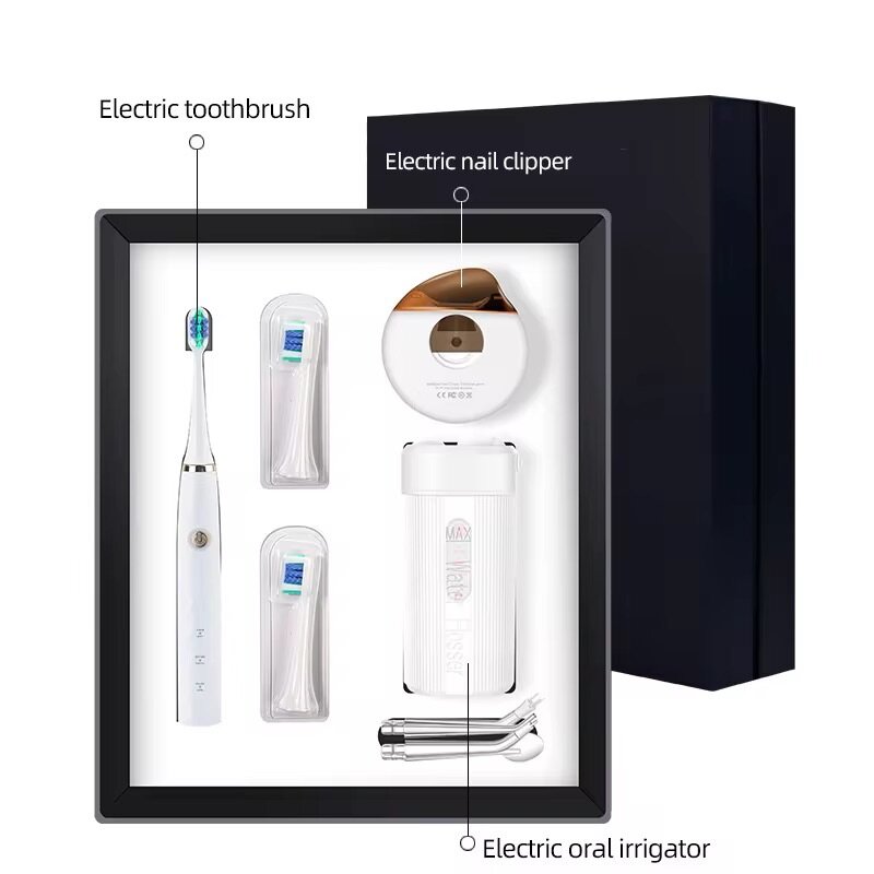 Electric floss clipper brush