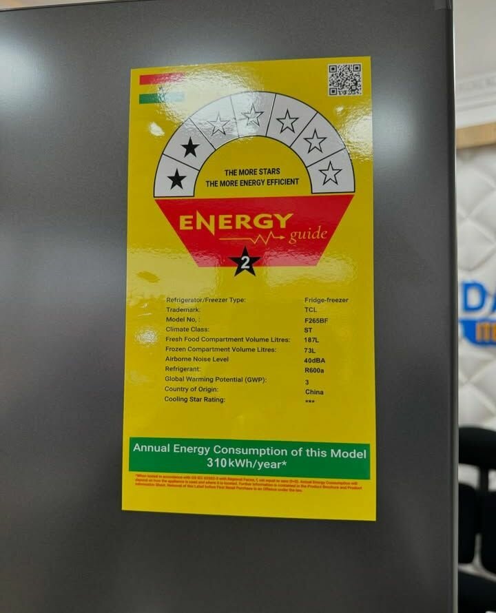 TCL 260L Bottom mount freezer