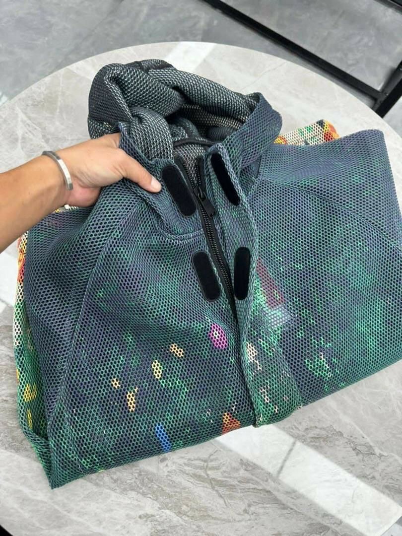 Veste coupe-vent multicolore