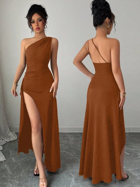 Robe élégante asymétrique soirée