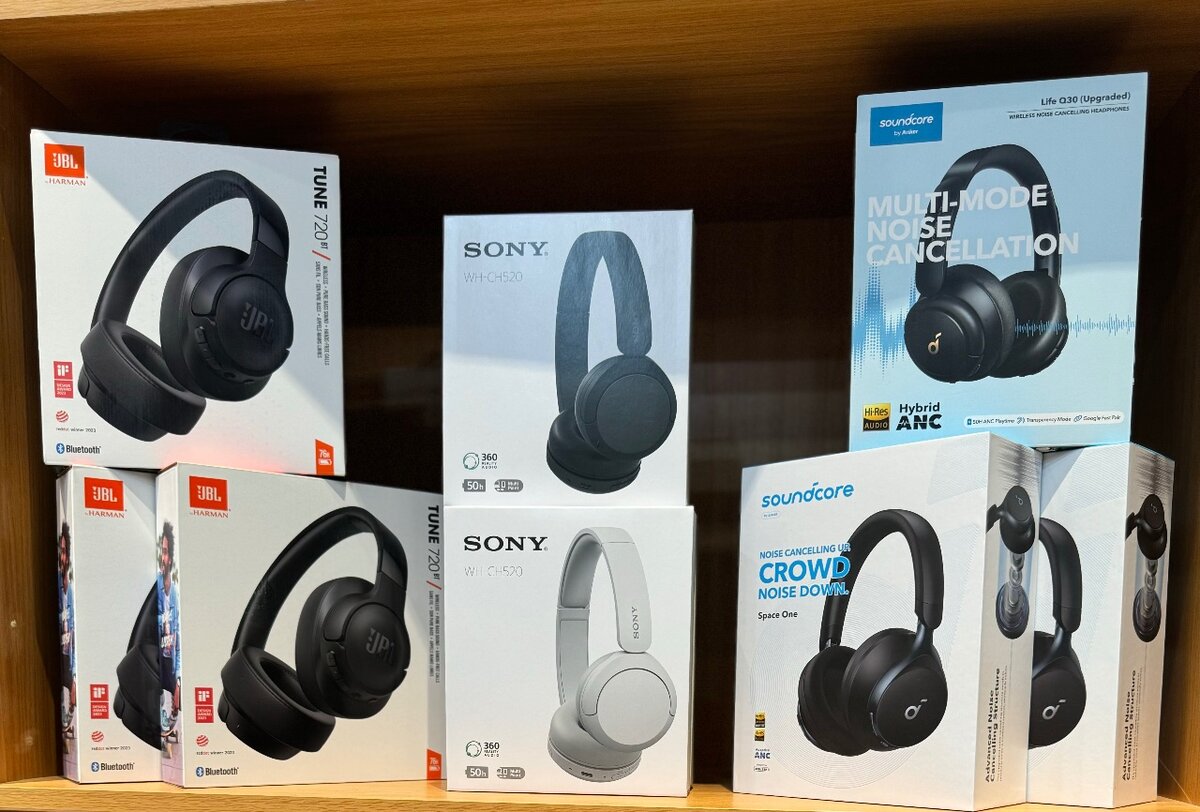 JBL,SONY &SOUNDCORE HEADPHONES