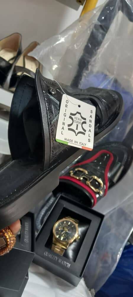 Sandales en cuir homme