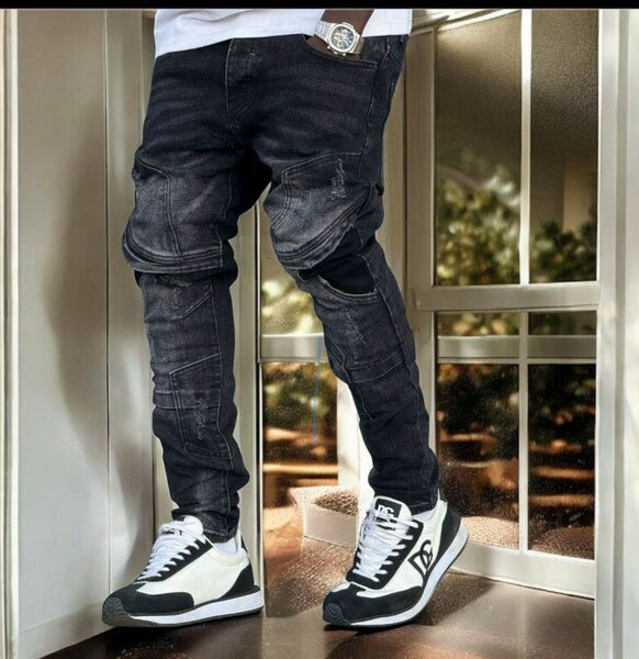 Jean cargo moderne homme