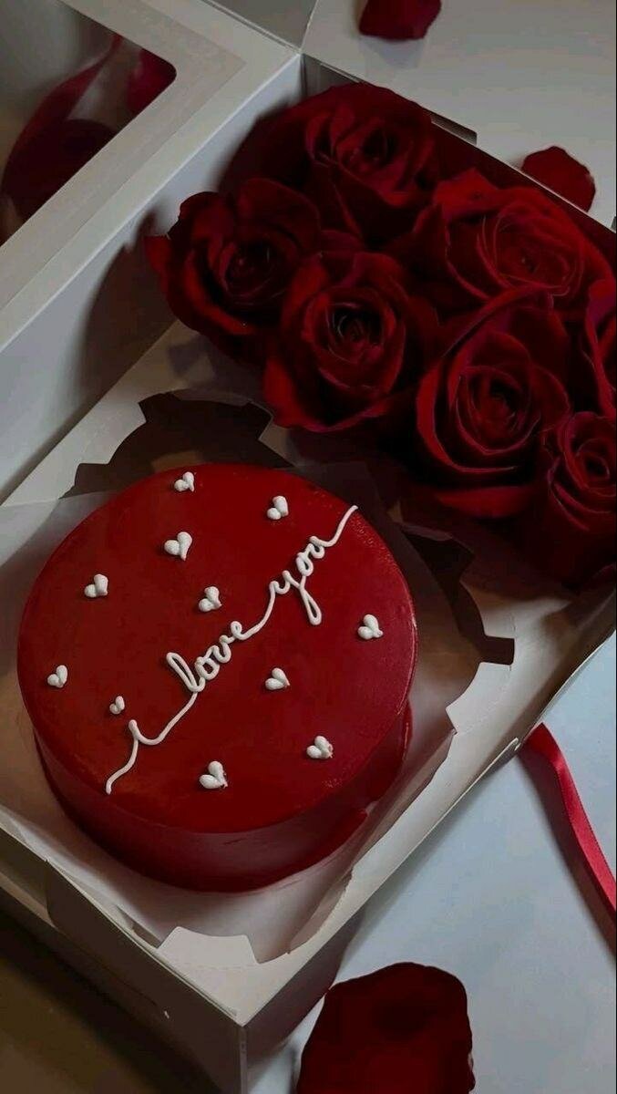 Gâteau romantique et festif