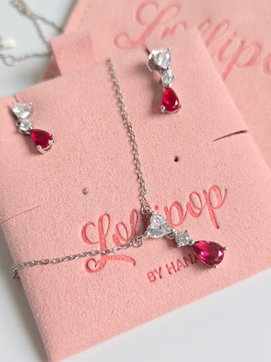 Ensemble de bijoux strass femme