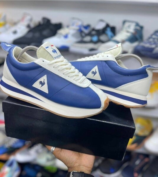 Sneakers bleu et blanc homme