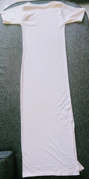 Robe longue élégante blanche