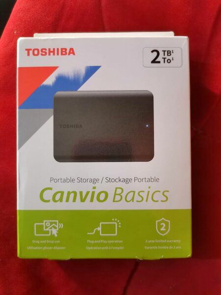 Disque dur externe Toshiba 2 tera