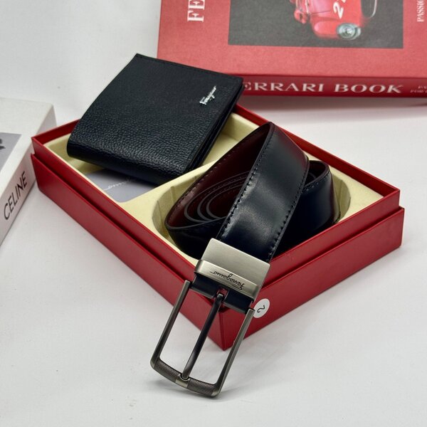 Designer belt with wallet