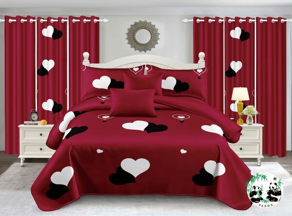 7PCS EXTRA QUEEN SIZE BEDSPREADS 