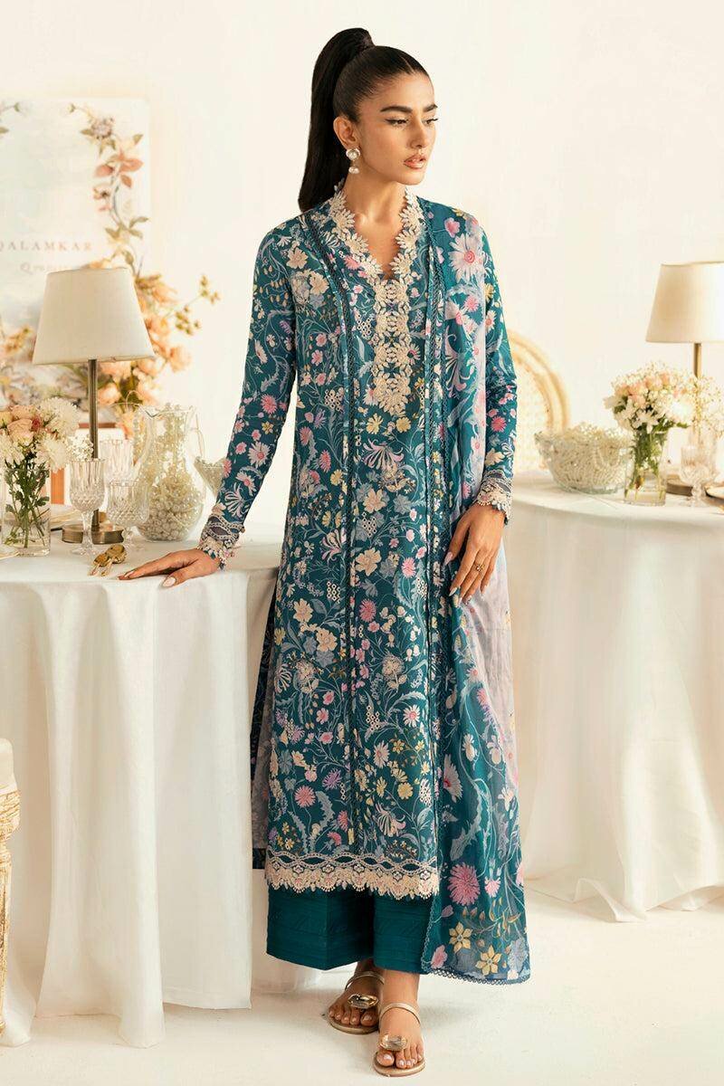 Luxury lawn collection 3 pc unstitch ,dc free
