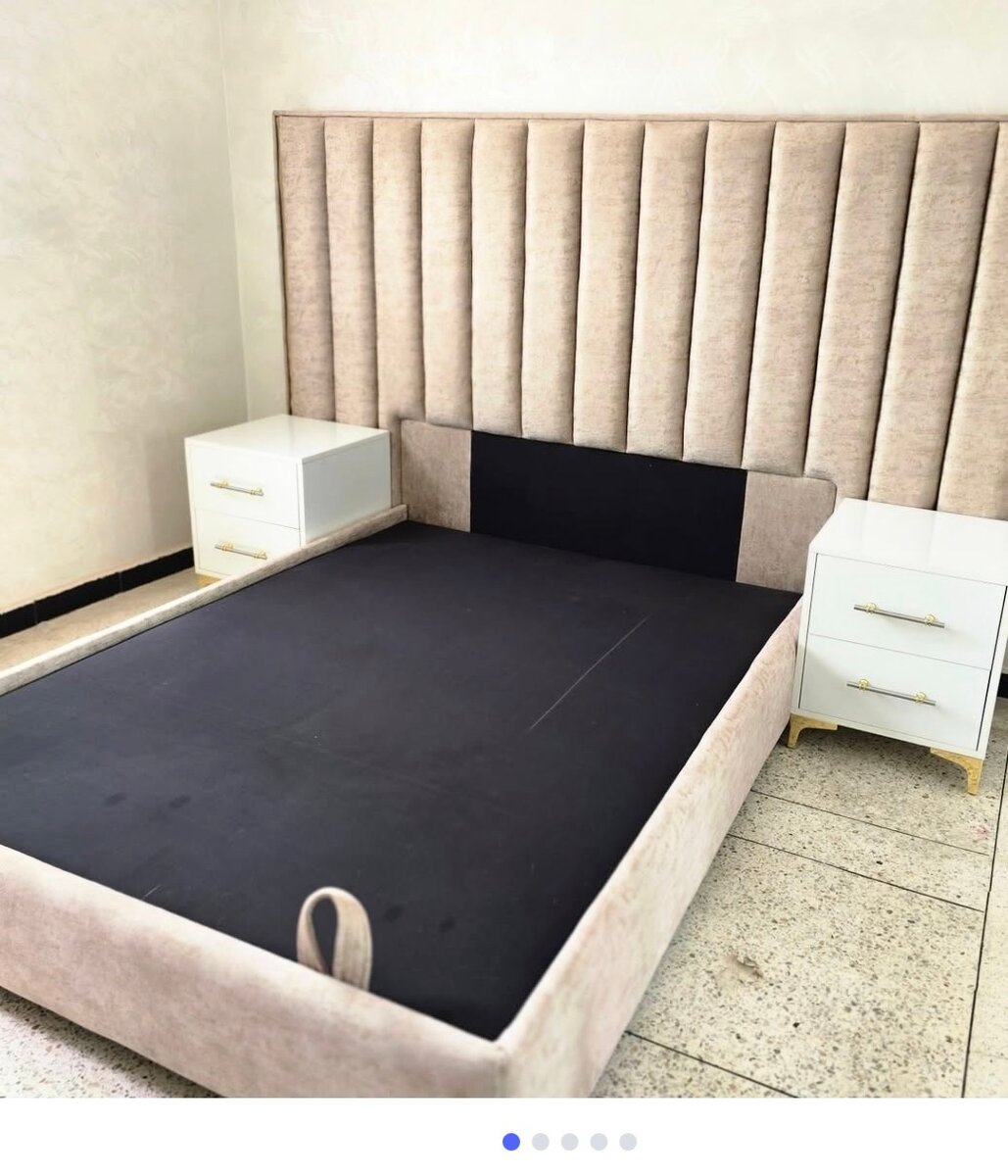 Lit plateforme design luxe