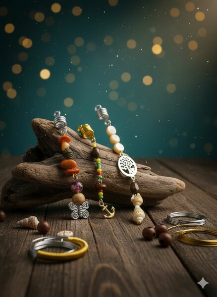 Bijoux de cheveux bohèmes