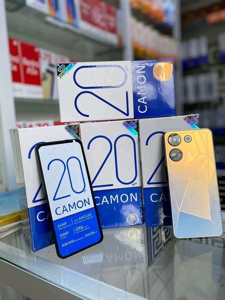 TECNO CAMON 20 PRO 256GB 16GB RAM première copie conforme