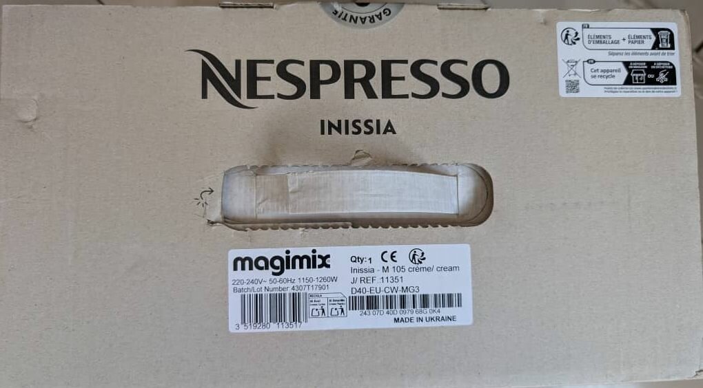 Machine à capsules Nespresso