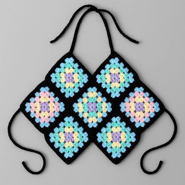 Haut crochet bikini bohème