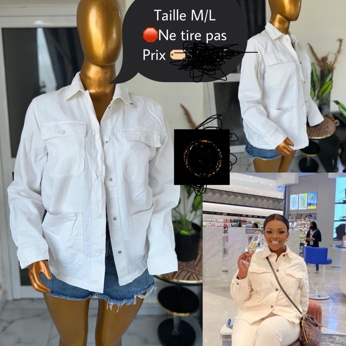 Veste en jean tendance