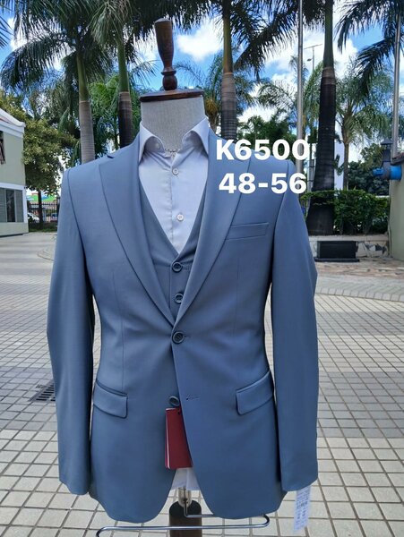 men's blue suit