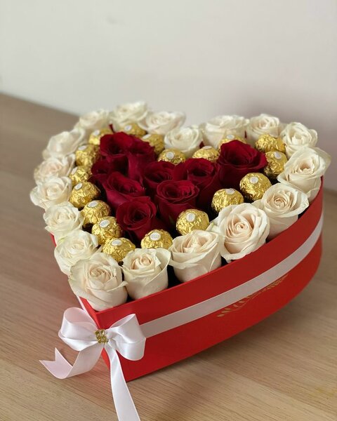 Coffret Cadeau Fleurs et Chocolats
