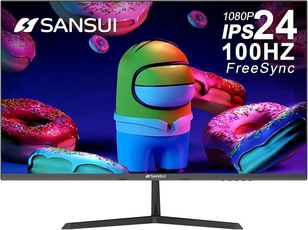 SANSUI 24 Inch 100Hz IPS 1080P