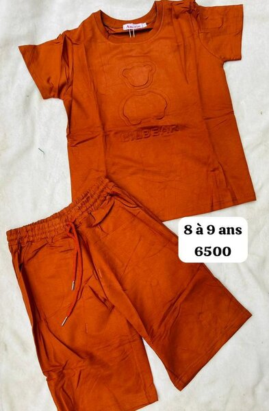 Ensemble Enfant Orange 8-9 Ans