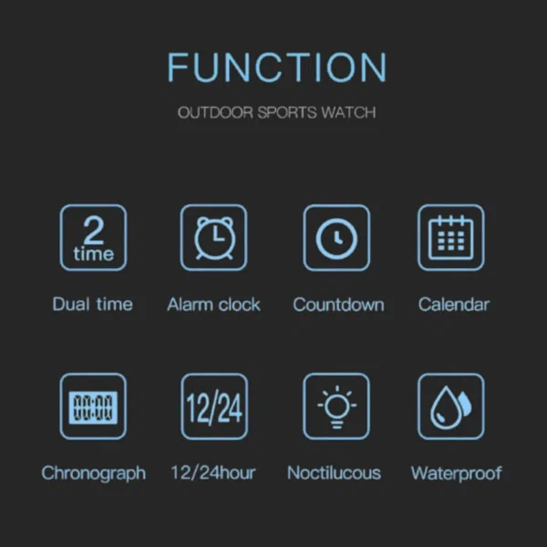 SKMEI 1251 - montre de sport étanche multifonctions