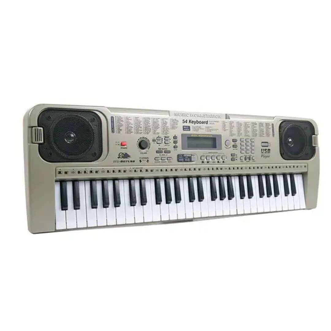 Piano à Clavier électronique avec microphone, clavier de pia