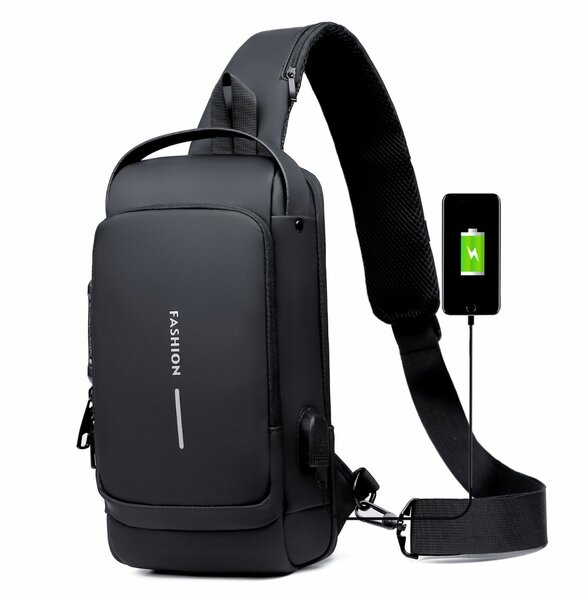 Sac Bandoulière Antivol USB