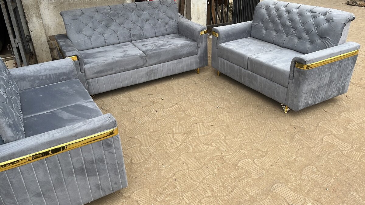 Canapé d'angle en velours élégant