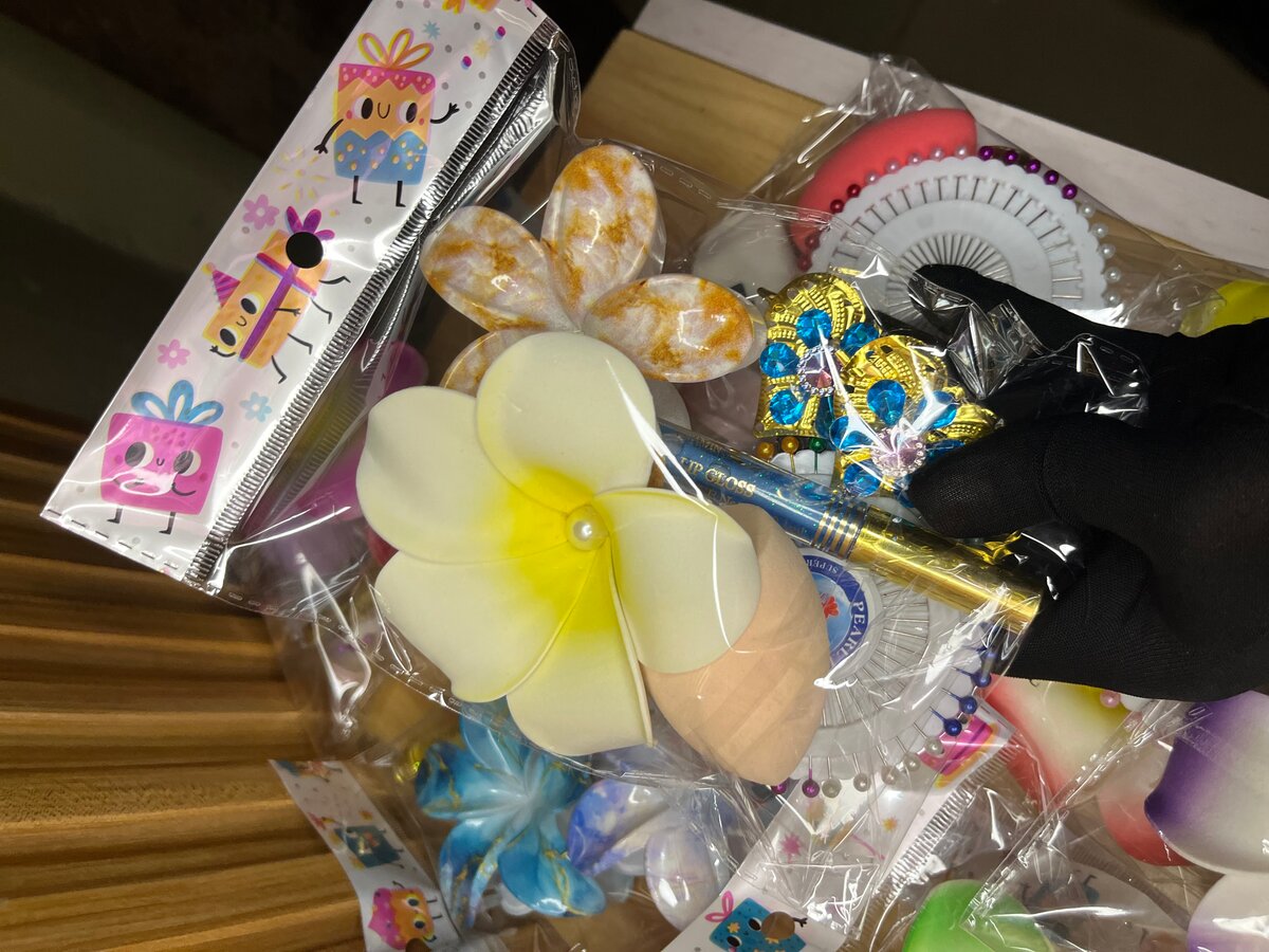 Broche fleur et épingle voile